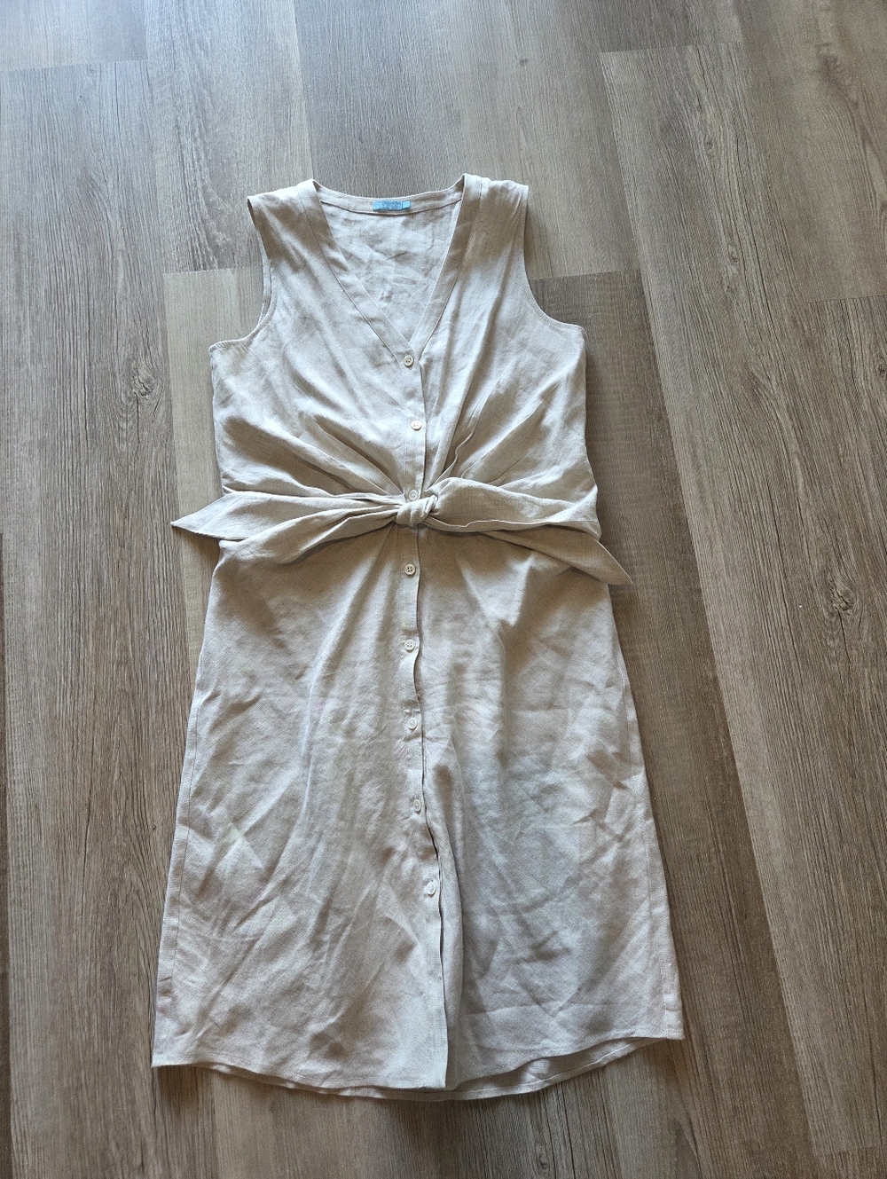 J. Mclaughlin Selena Linen Blend Sheath Dress Small